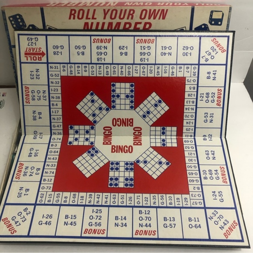 Roll Your Own Number vtg board game